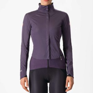 Castelli Alpha Doppio ROS Women's Cycling Jacket - Night Shade / Orchid Petal / Silver Grey / XSmall