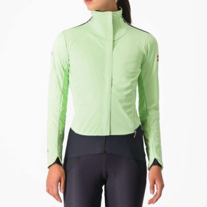 Castelli Alpha Doppio ROS Women's Cycling Jacket - Paradise Mint / Black Reflex / Black / XSmall