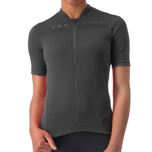 Castelli Anima 4 Short Sleeve Jersey (Light Black) (M)