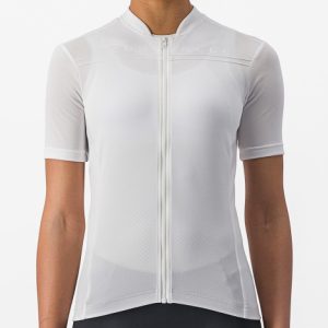 Castelli Anima 4 Women's Short Sleeve Jersey - Ivory / Small