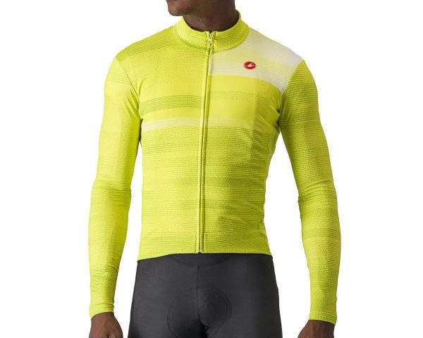 Castelli Collapse Long Sleeve Jersey (Sulphur/White) (L)