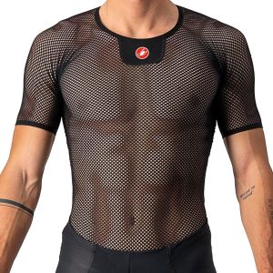 Castelli Core Mesh 3 Short Sleeve Base Layer (Black) (2XL)