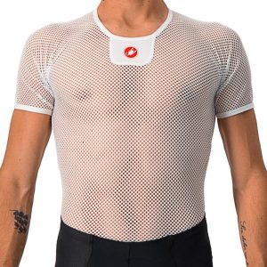 Castelli Core Mesh 3 Short Sleeve Base Layer (White) (S/M)