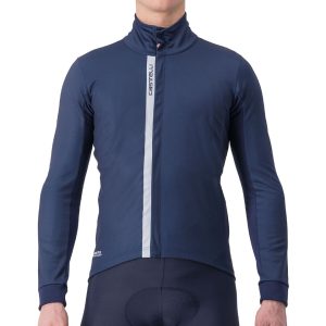 Castelli Entrata Jacket (Belgian Blue/Silver) (2XL)