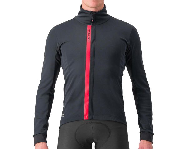 Castelli Entrata Jacket (Light Black/Red) (2XL)