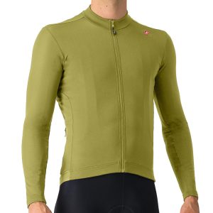 Castelli Espresso Thermal Long Sleeve Jersey (Sage/Deep Green) (L)