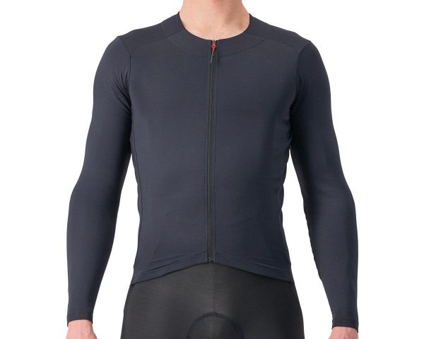 Castelli Fly Long Sleeve Jersey (Light Black) (M)