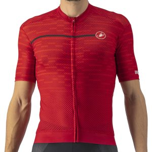 Castelli Insider Short Sleeve Jersey (Dark Red) (S)