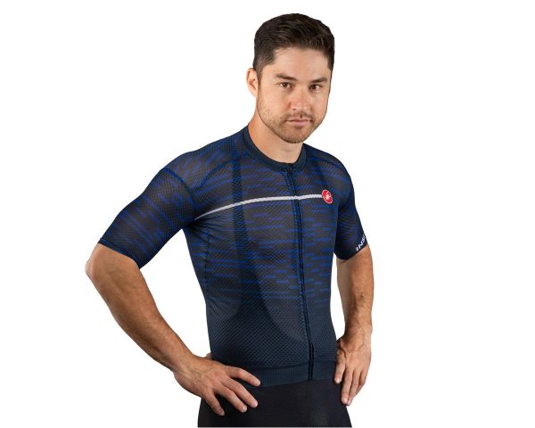 Castelli Insider Short Sleeve Jersey (Savile Blue) (M)