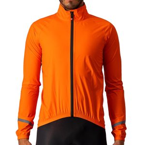 Castelli Men's Emergency 2 Rain Jacket (Brilliant Orange) (M)