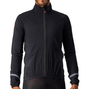 Castelli Men's Emergency 2 Rain Jacket (Light Black) (XL)