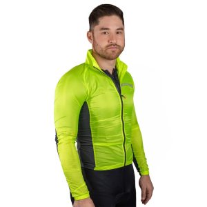 Castelli Men's Squadra Stretch Jacket (Electric Lime/Dark Grey) (M)