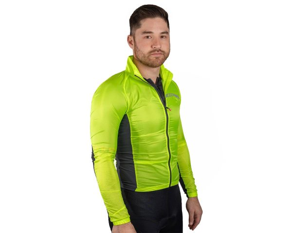 Castelli Men's Squadra Stretch Jacket (Electric Lime/Dark Grey) (M)