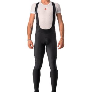 Castelli Men's Velocissimo 5 Bib Tights (Black/Silver Reflex) (M) (w/ Chamois)