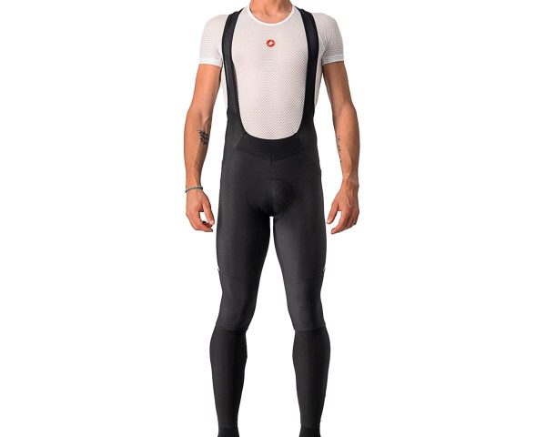 Castelli Men's Velocissimo 5 Bib Tights (Black/Silver Reflex) (M) (w/ Chamois)