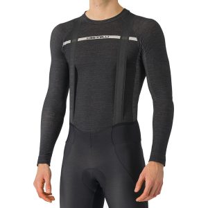 Castelli Merino Seamless Long Sleeve Baselayer (Black) (L/XL)