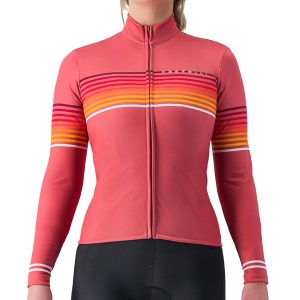 Castelli Ottanta Women's Long Sleeve Jersey (Mineral Red) (XL)