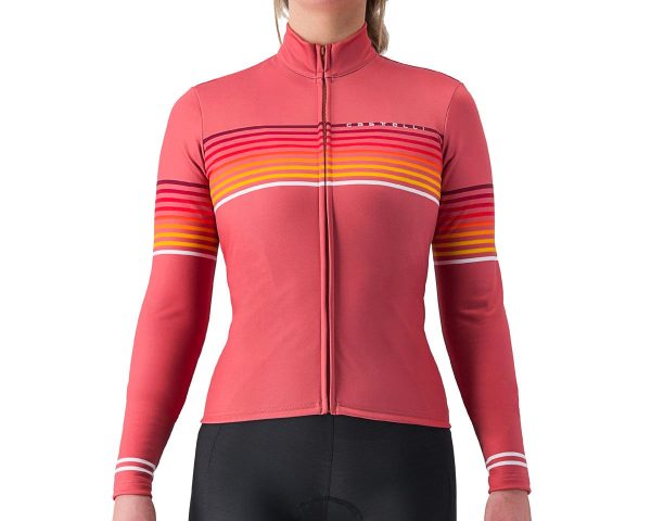 Castelli Ottanta Women's Long Sleeve Jersey (Mineral Red) (XL)