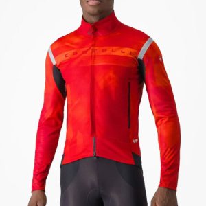 Castelli Perfetto Ltd RoS 2 Jacket - AW24 - Rich Red / Brilliant Orange / XSmall