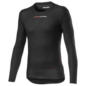 Castelli Prosecco Tech Long Sleeve Base Layer (Black) (S)