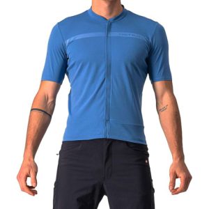 Castelli Unlimited Allroad Short Sleeve Cycling Jersey - Cobalt Blue / Small