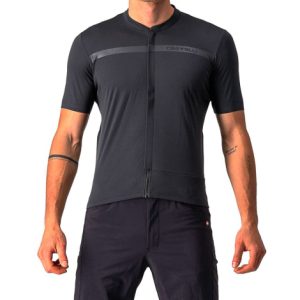 Castelli Unlimited Allroad Short Sleeve Cycling Jersey - Dark Grey / XSmall