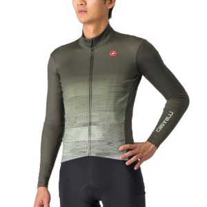 Castelli Unlimited Thermal Long Sleeve Jersey - Deep Green / Defender Green / XSmall