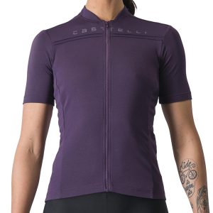 Castelli Women's Anima 4 Short Sleeve Jersey (Night Shade) (M)