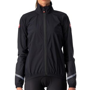 Castelli Women's Emergency 2 Rain Jacket (Light Black) (S)