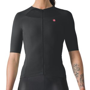 Castelli Women's Velocissima 2 Short Sleeve Jersey (Light Black) (S)