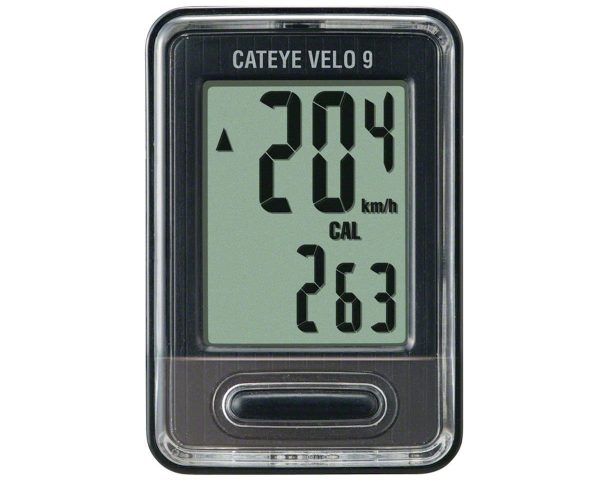 CatEye Velo 9 Bike Computer (Black) (Wired)