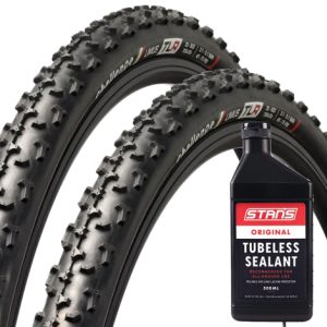 Challenge Limus Vulcanized Tubeless Ready CX Tyres With Stans 500ml Tubeless Sealant - Pair