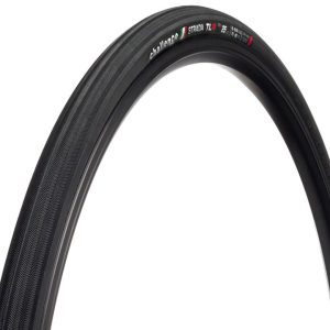 Challenge Strada Race Tubeless Road Tire (Black) (700c) (25mm) (Folding) (Nylon Superlight)