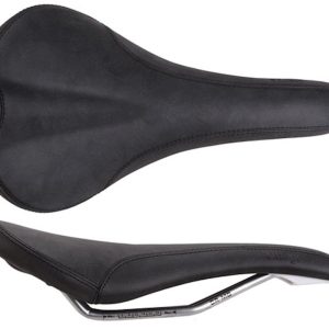 Charge Bikes Spoon Saddle (Black) (Chromoly Rails) (140mm)