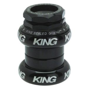 Chris King GripNut 1 1/8" Headset - Black / Standard 1 1/8" / Steel Bearings