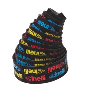 Cinelli Logo Velvet Handlebar Tape - Blue / Red / Yellow