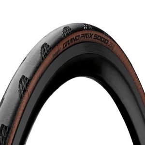 Continental Grand Prix 5000 Road Tire (Black/Transparent) (700c) (25mm) (Folding) (Black Chili)