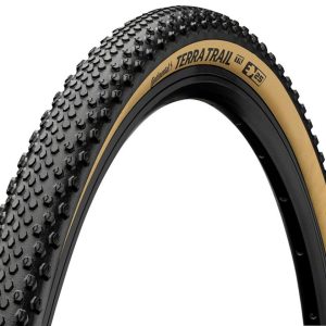 Continental Terra Trail Tubeless Gravel Tire (Black/Cream) (700c) (35mm) (Folding) (PureGrip/ShieldW