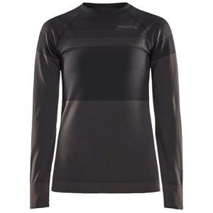 Craft Warm Intensity CN LS Women's Base Layer - Black / Titanium / XLarge