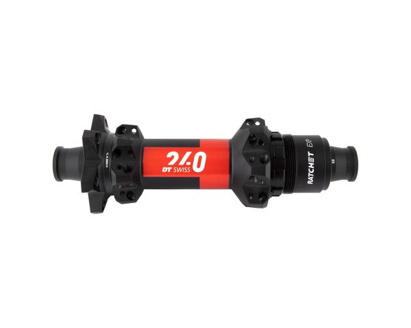 DT Swiss 240 Disc Brake Hubs (Black/Red) (6-Bolt) (SRAM XD) (Ratchet EXP) (12 x 157mm) (28H) (Straig