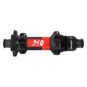 DT Swiss 240 Disc Brake Hubs (Black/Red) (6-Bolt) (SRAM XD) (Ratchet EXP) (12 x 157mm) (28H) (Straig