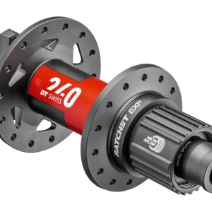 DT Swiss 240 Disc Brake Hubs (Black/Red) (6-Bolt) (Shimano Microspline) (54T Ratchet EXP) (12 x 148m