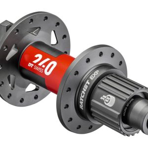 DT Swiss 240 Disc Brake Hubs (Black/Red) (6-Bolt) (Shimano Microspline) (54T Ratchet EXP) (12 x 148m