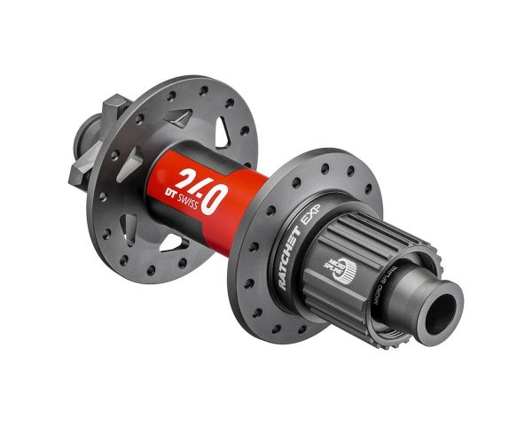 DT Swiss 240 Disc Brake Hubs (Black/Red) (6-Bolt) (Shimano Microspline) (Ratchet EXP) (12 x 148mm (B