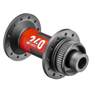 DT Swiss 240 Disc Brake Hubs (Black/Red) (Centerlock) (Front) (12 x 100mm) (24H) (J-Bend)