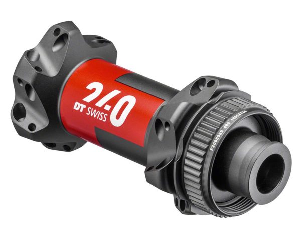 DT Swiss 240 Disc Brake Hubs (Black/Red) (Centerlock) (Front) (12 x 100mm) (24H) (Straight Pull)