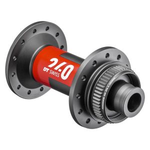 DT Swiss 240 Disc Brake Hubs (Black/Red) (Centerlock) (Front) (12 x 100mm) (28H) (J-Bend)