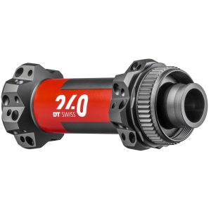 DT Swiss 240 Disc Brake Hubs (Black/Red) (Centerlock) (Front) (15 x 110mm (Boost)) (28H) (Straight P