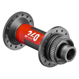 DT Swiss 240 Disc Brake Hubs (Black/Red) (Centerlock) (Front) (15 x 110mm (Boost)) (32H) (J-Bend)