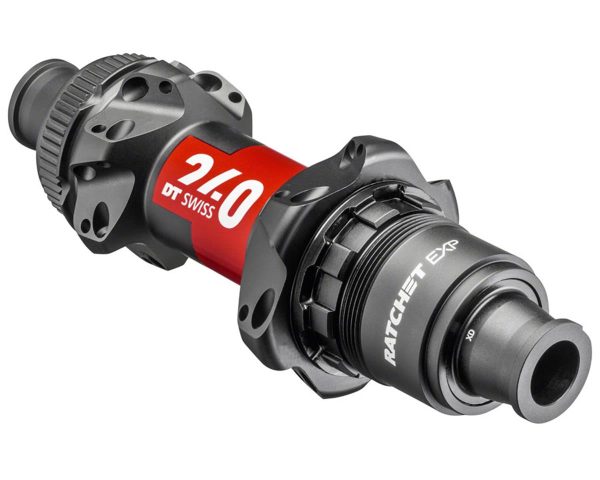 DT Swiss 240 Disc Brake Hubs (Black/Red) (Centerlock) (SRAM XDR) (Rear) (12 x 142mm) (24H) (Straight